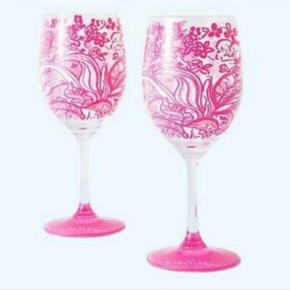 Lilly Pulitzer wine glasses